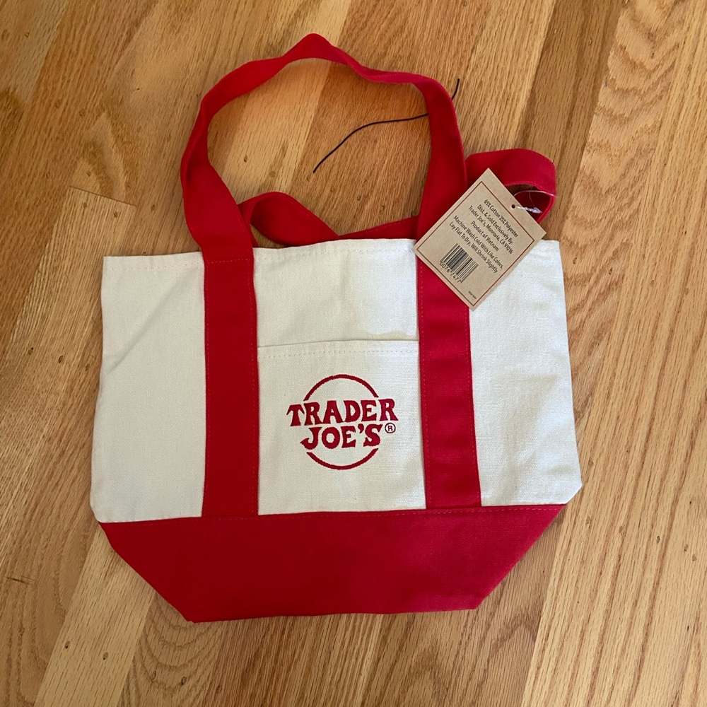 NWT Trader Joe’s canvas mini tote